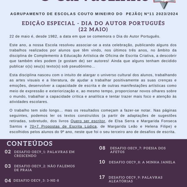 O Carvãozinho Jornal 11