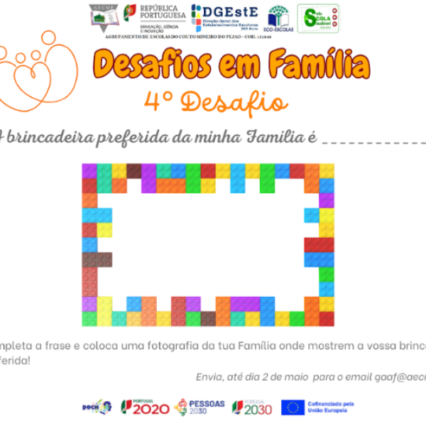 Quarto Desafio em Família: Brincadeira em Família